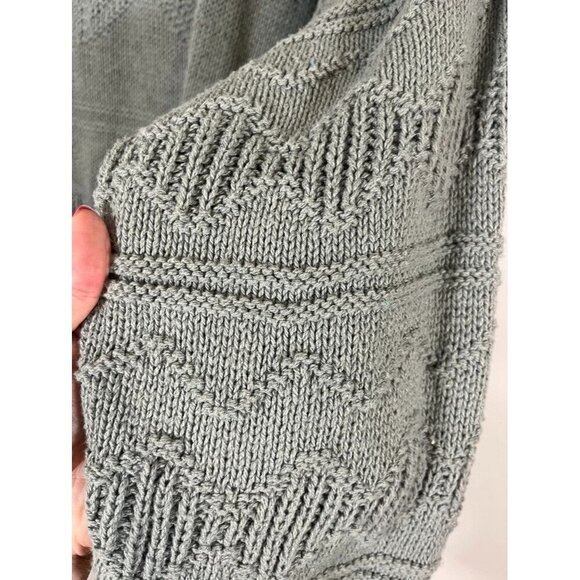 Retro Holiday Sweater Men 2X Green Snowflake Neutral Classic Festive Christmas - Picture 5 of 12